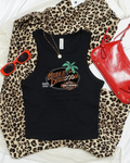 Harley palm tree cropped tank