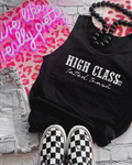 high class tatted trash unisex tank