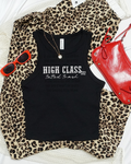 high class tatted trash cropped tank