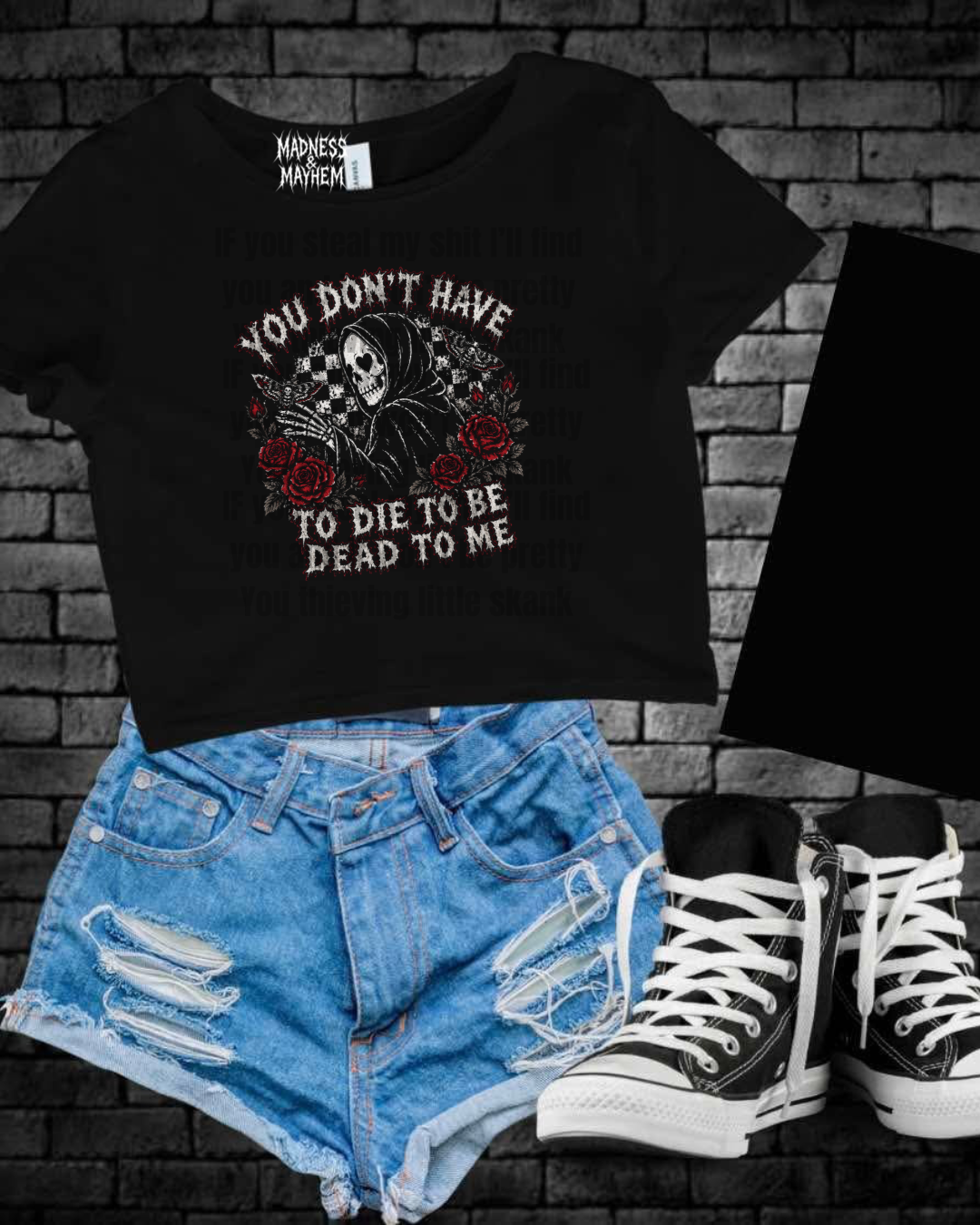Dead to me Cropped Tee