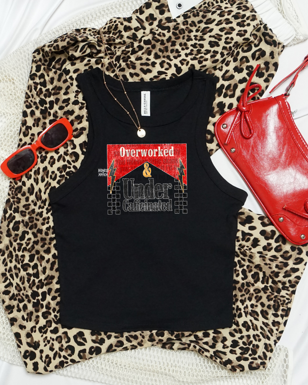 overworked cropped tank