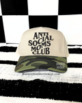 Camo anti social moms club embroidered Hat