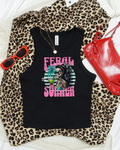feral girl summer cropped tank