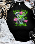 green dead inside summer rockstar tank