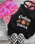 cowboys & tequlia unisex tank