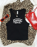 iced coffee girly cropped tank
