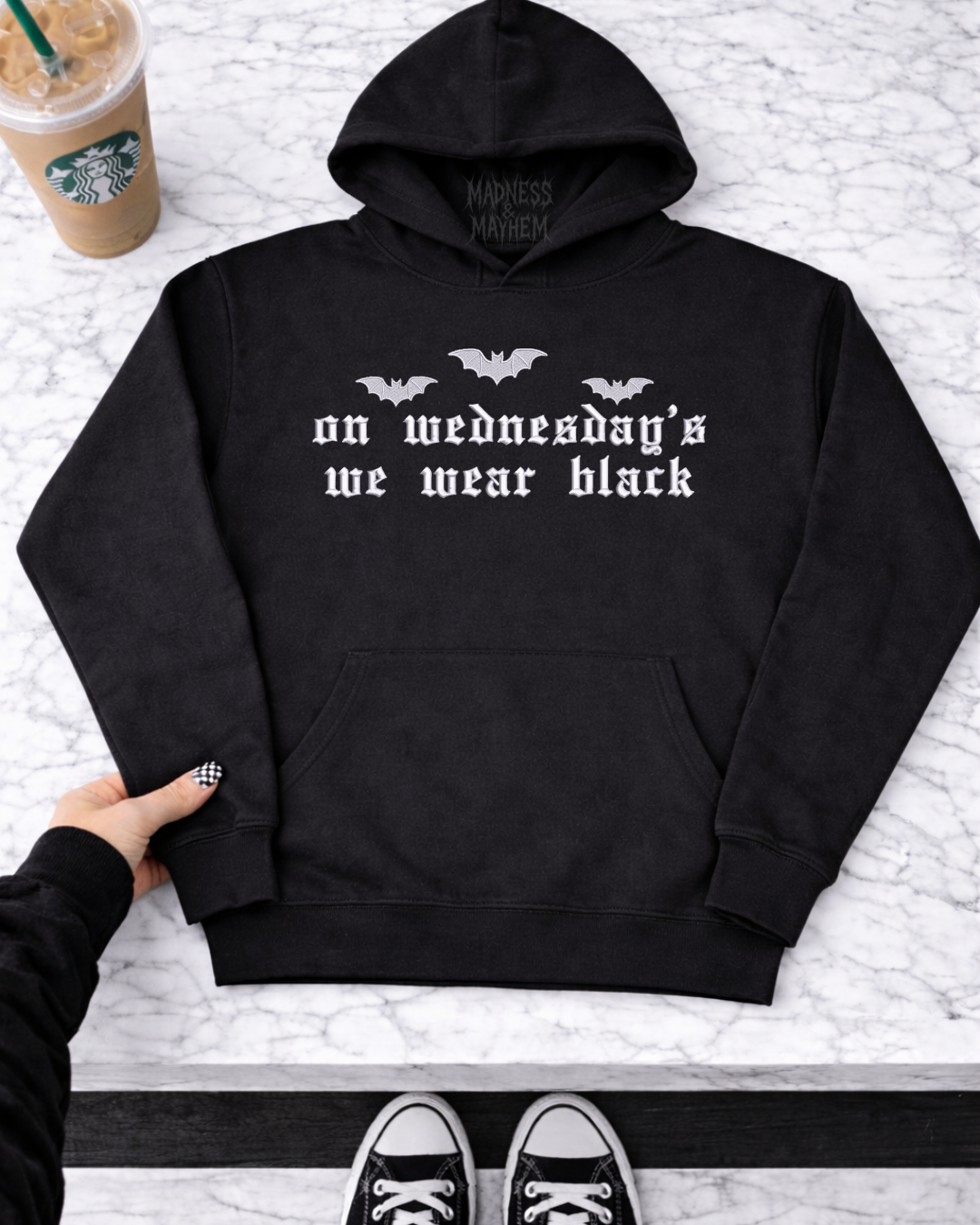 Wednesday Embroidered Hoodie