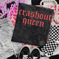 Crashout queen Embroidered Mineralwash Tshirt