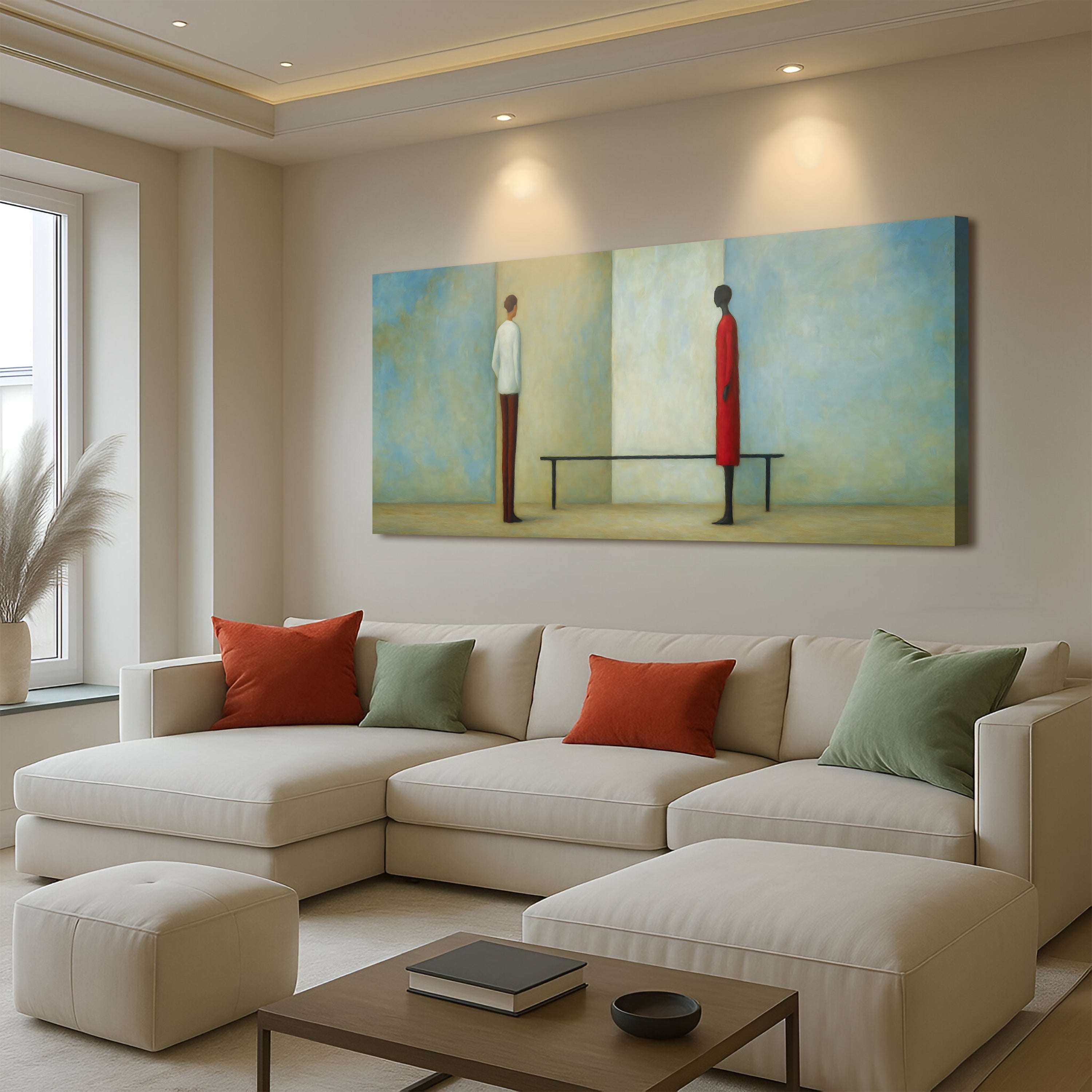 Confrontation Abstract Wall Art