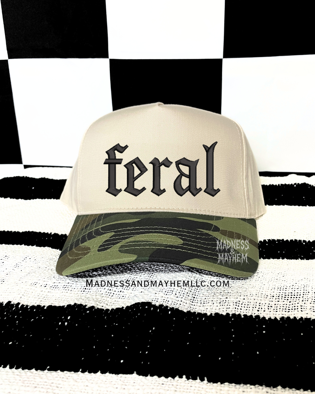 Camo feral embroidered Hat