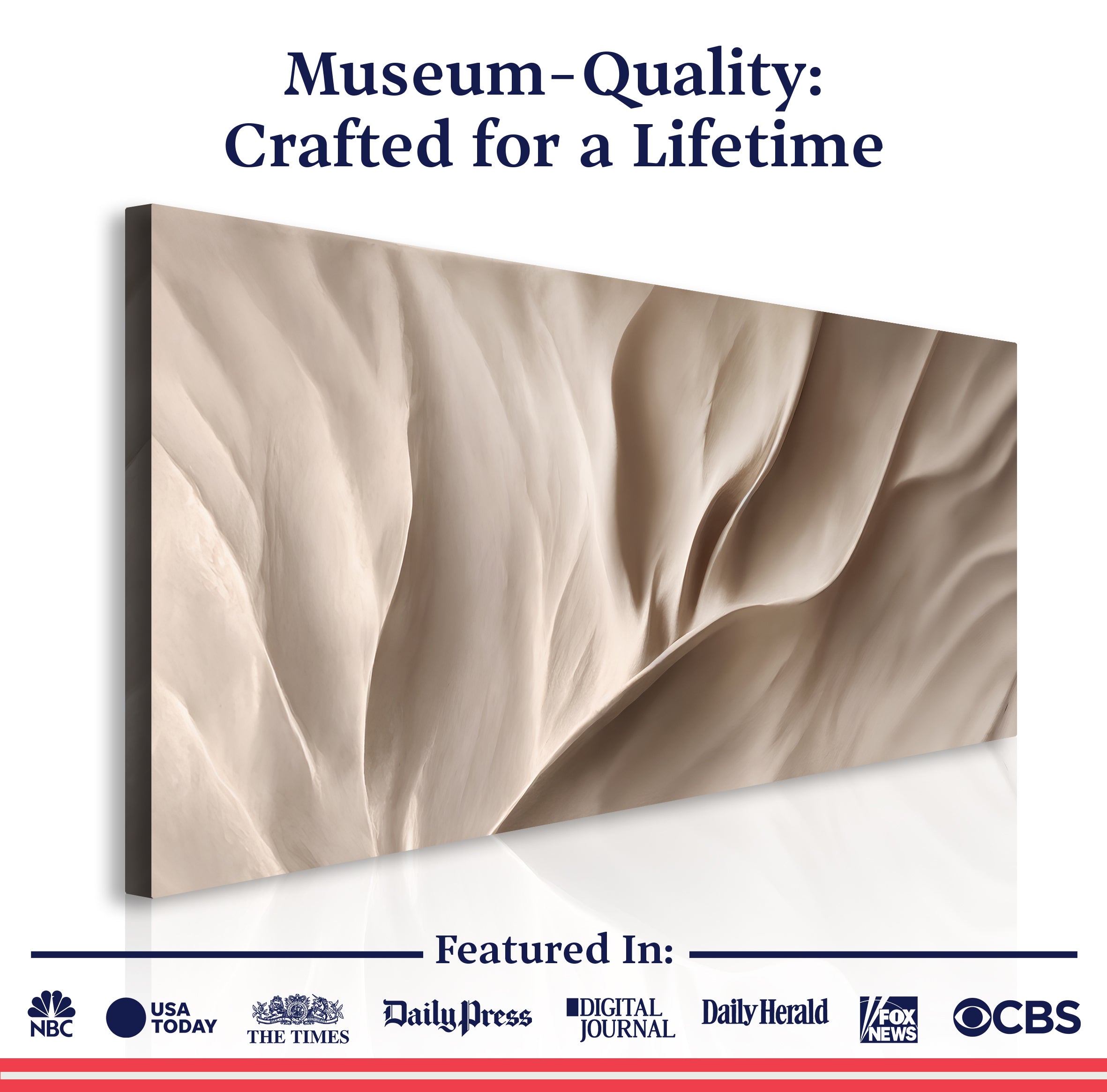 Soft Waves of Elegance Wall Art