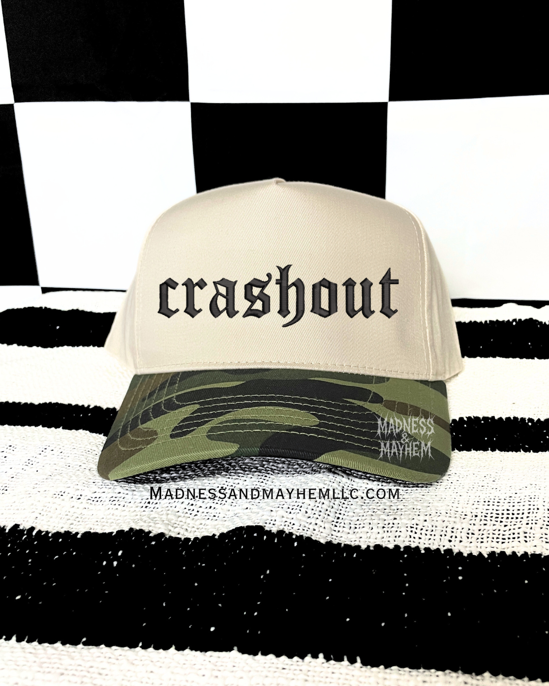 Camo crashout embroidered Hat