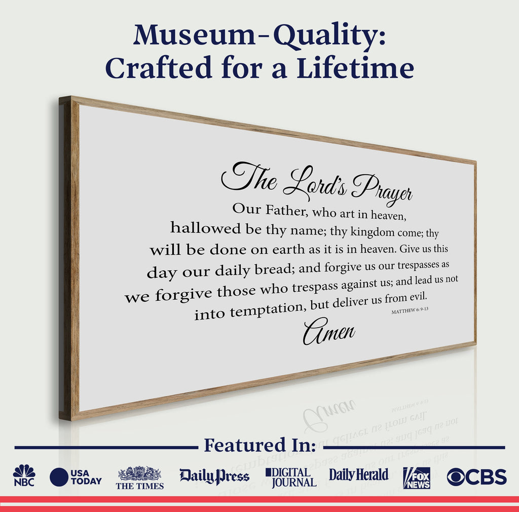 The Lord's Prayer Faith Sign