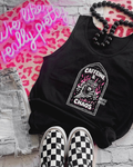 caffeine & chaos unisex tank