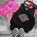 Leopard Harley unisex tank