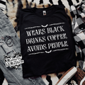 Wears black Shirt