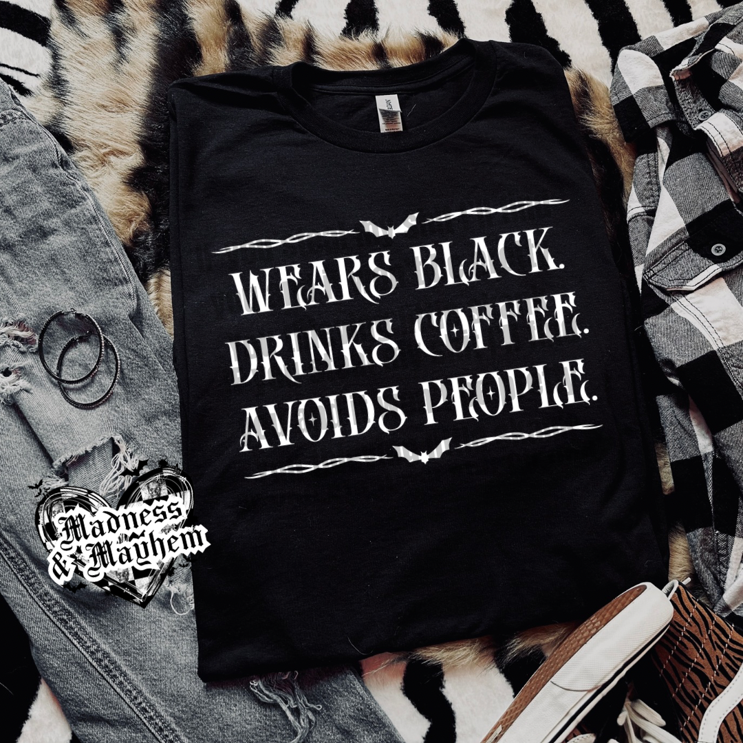 Wears black Shirt