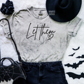 Let them embroidered color blast tshirt