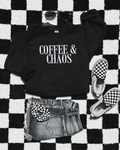 Coffee & chaos embroidered sweatshirt