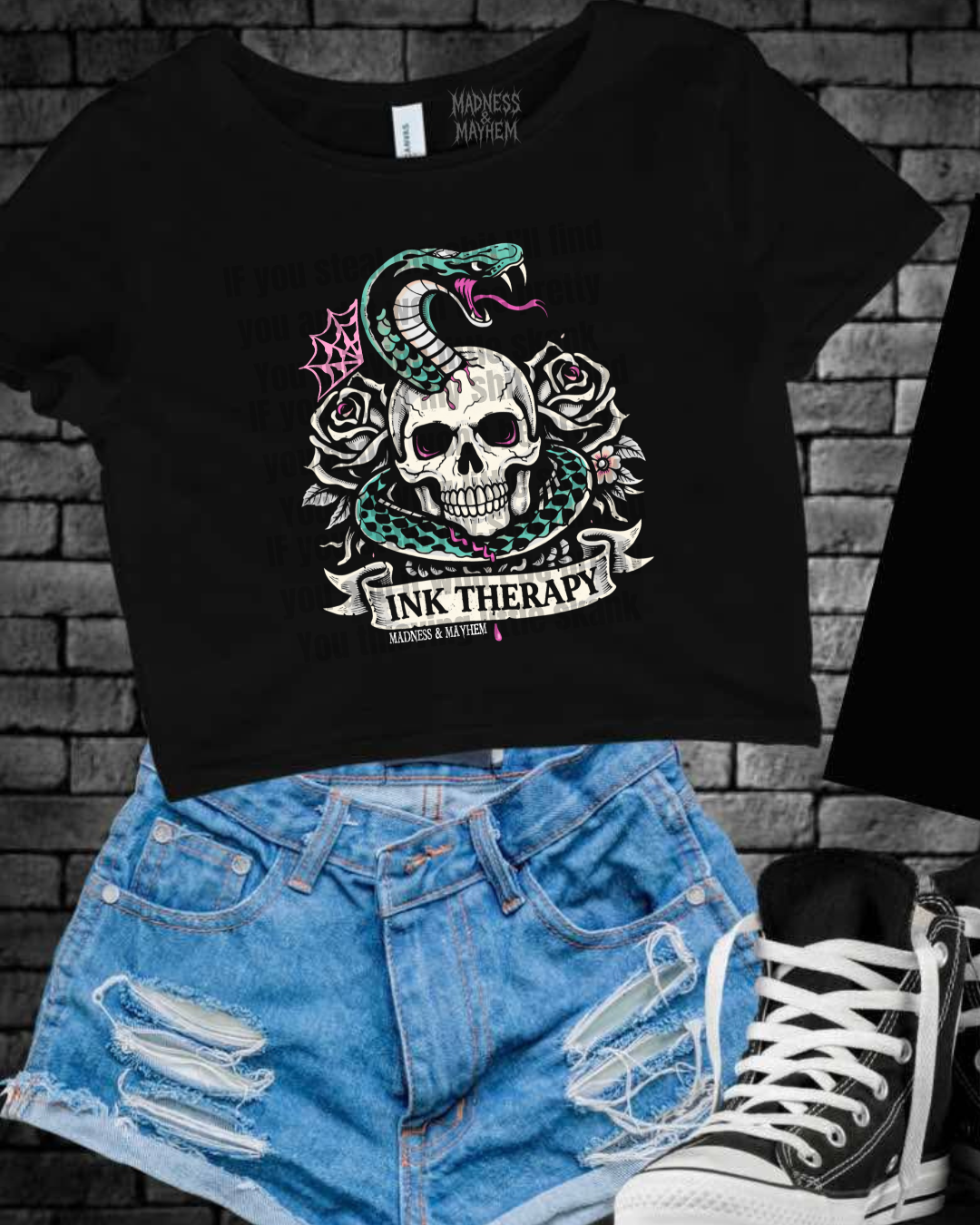 Ink therapy Cropped Tee