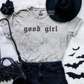 Good girl embroidered color blast tshirt