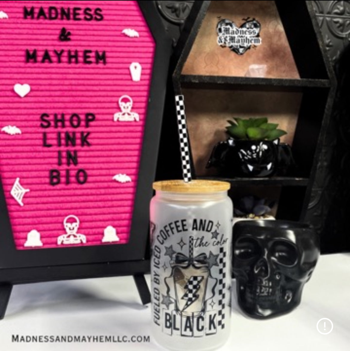 Checkered print straws(Libbey & tumbler)