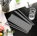 Checkered print straws(Libbey & tumbler)