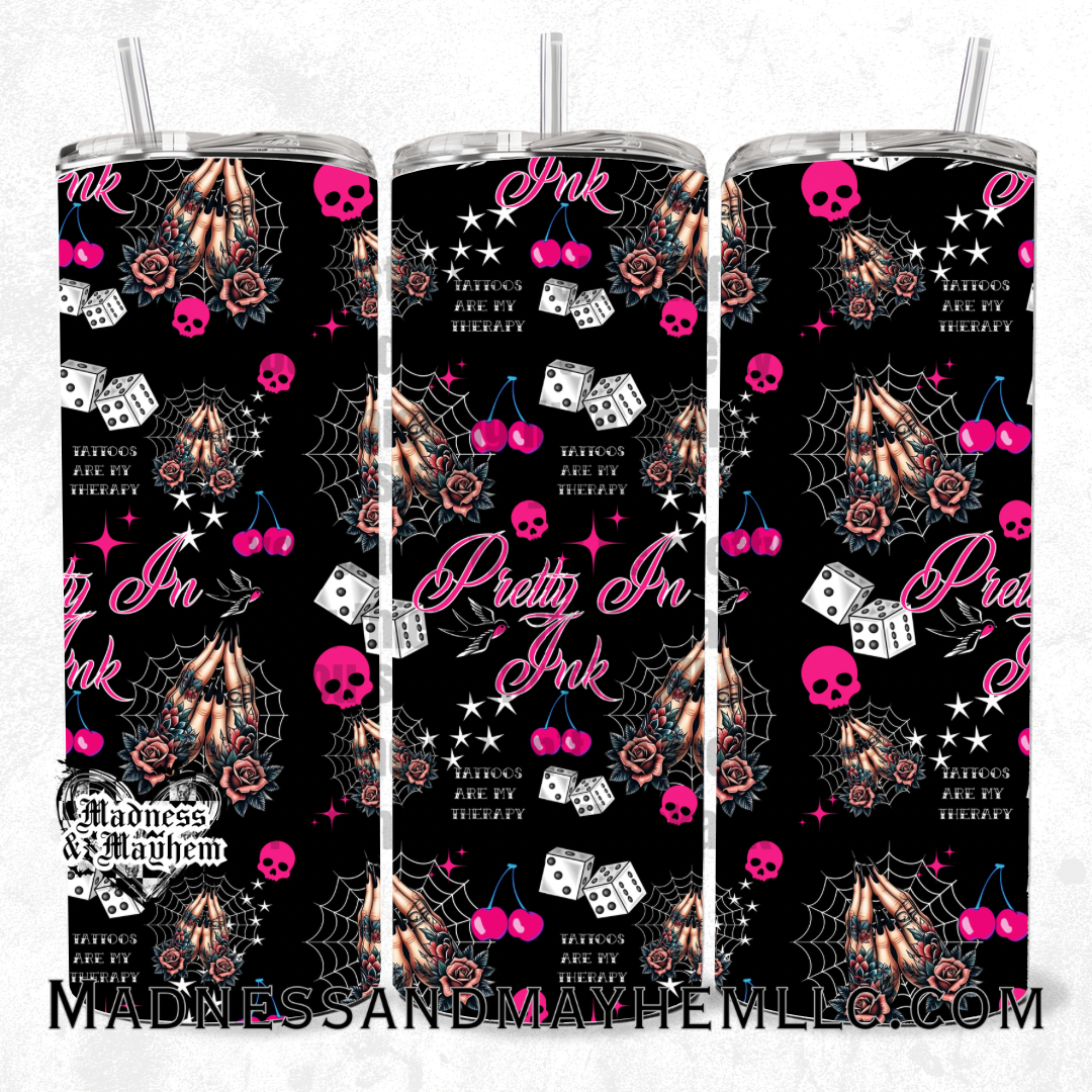 Pretty in ink 20oz Tumbler
