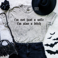 Not just a wife embroidered color blast tshirt