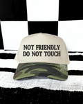 Not friendly camo embroidered Hat