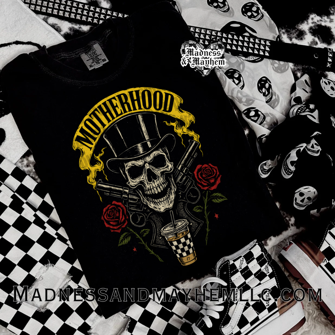 Motherhood rock skull Shirt