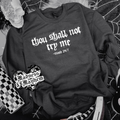 Try me crew neck sweatshirt (finished product)