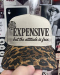 Free attitude Leopard embroidered hat