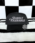 Barely tolerable embroidered Black Hat