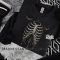 Bat rib crew neck sweatshirt