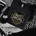 Anti social bat sweatshirt