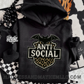 Anti social bat hoodie