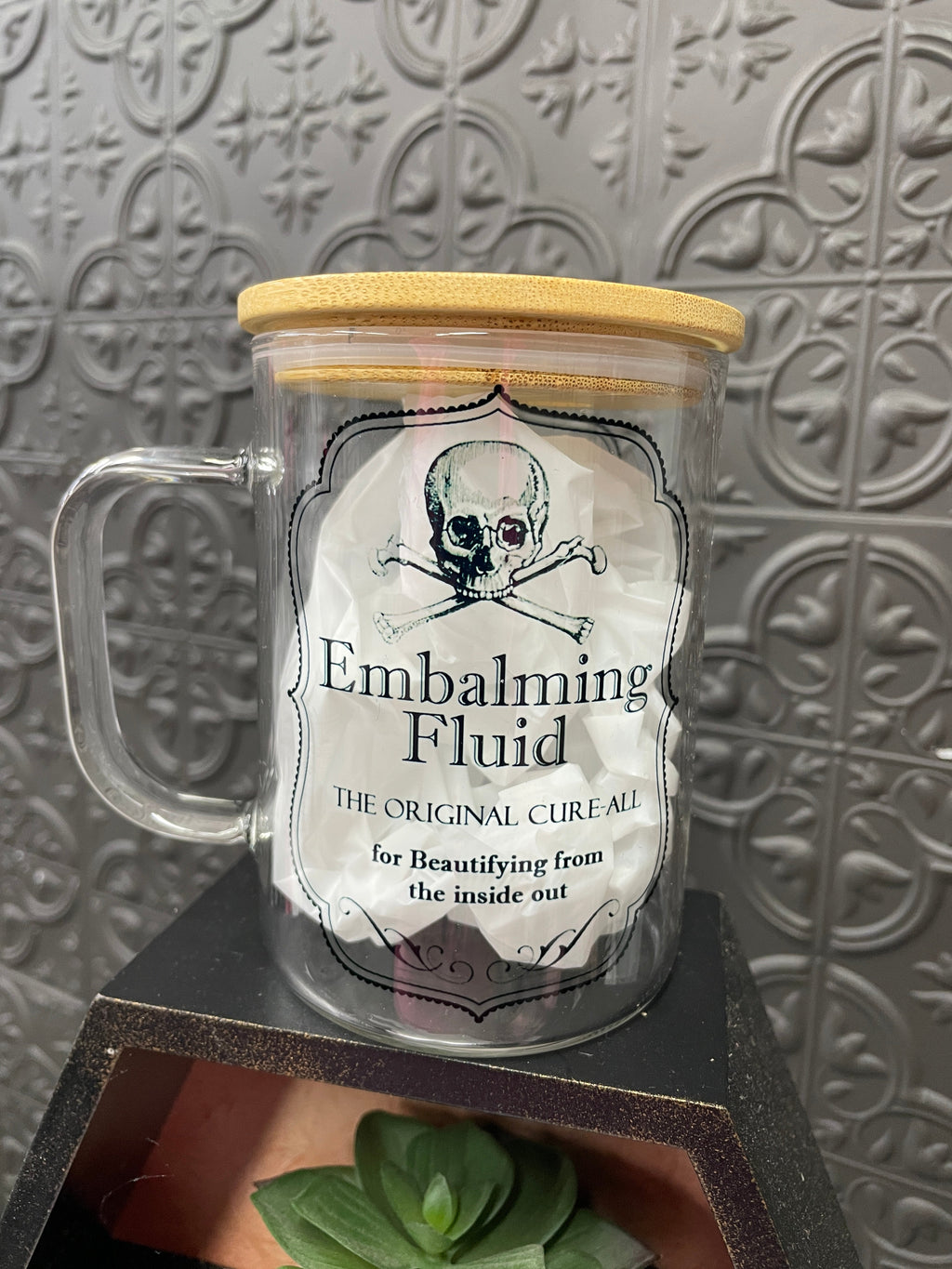 Embalming fluid Libbey Glass