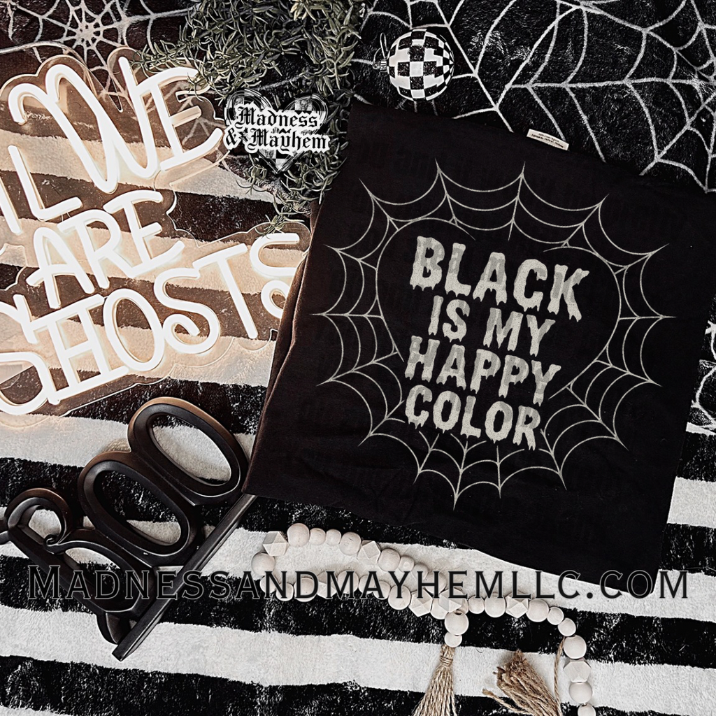 Black is my happy color web shirt