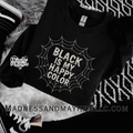 Black is my happy color web  sweatshirt