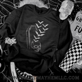 Coffin skull sweatshirt