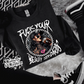 Fuck your beauty standards crew neck sweatshirt (finished product)