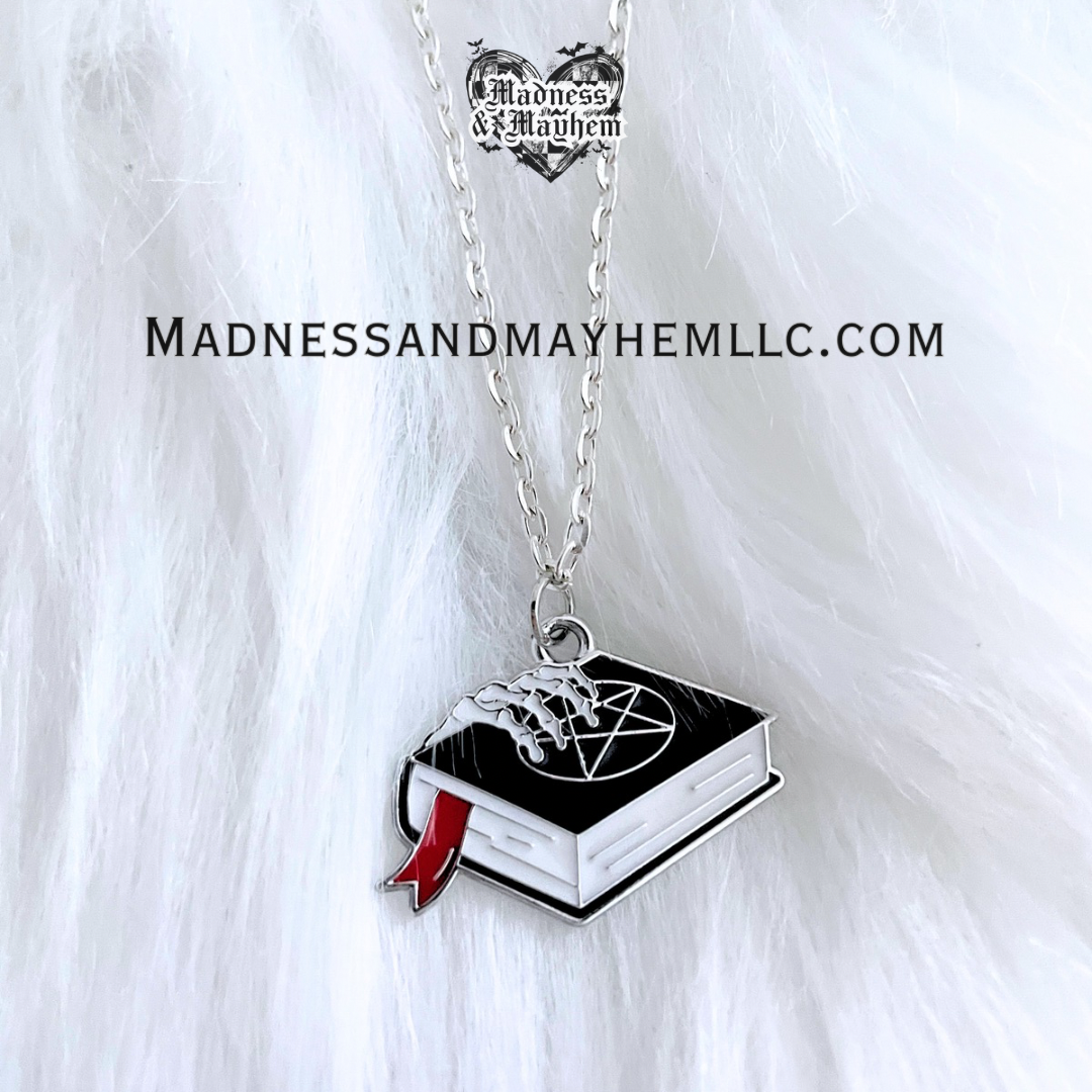 Witch book Necklace