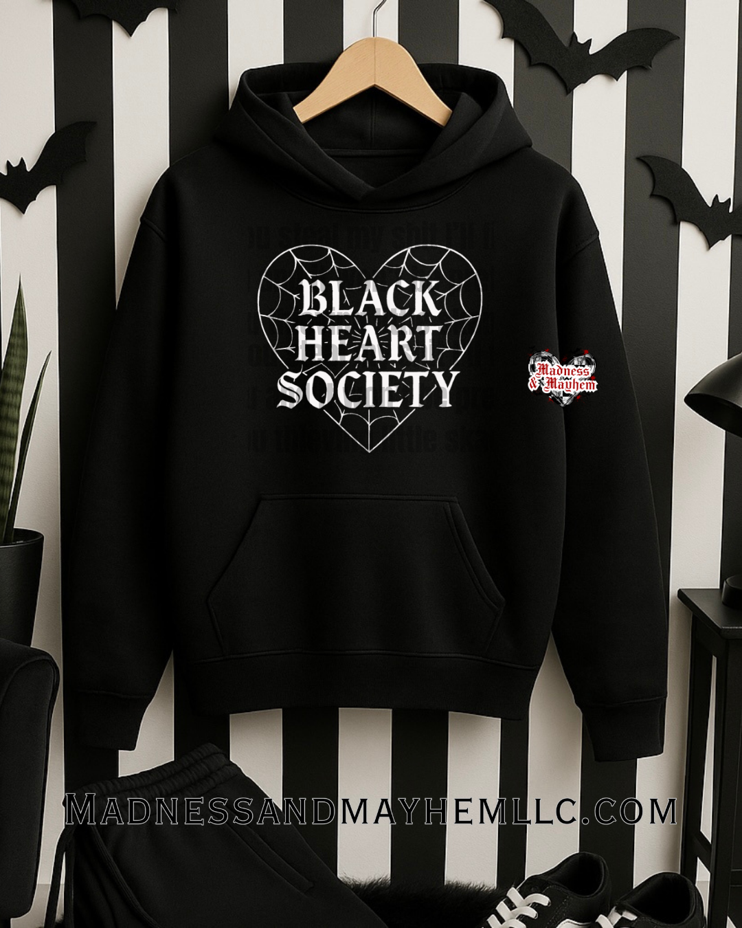 Black hearts hoodie