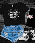 Black hearts Cropped Tee