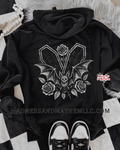 Bat coffin zip up hoodie
