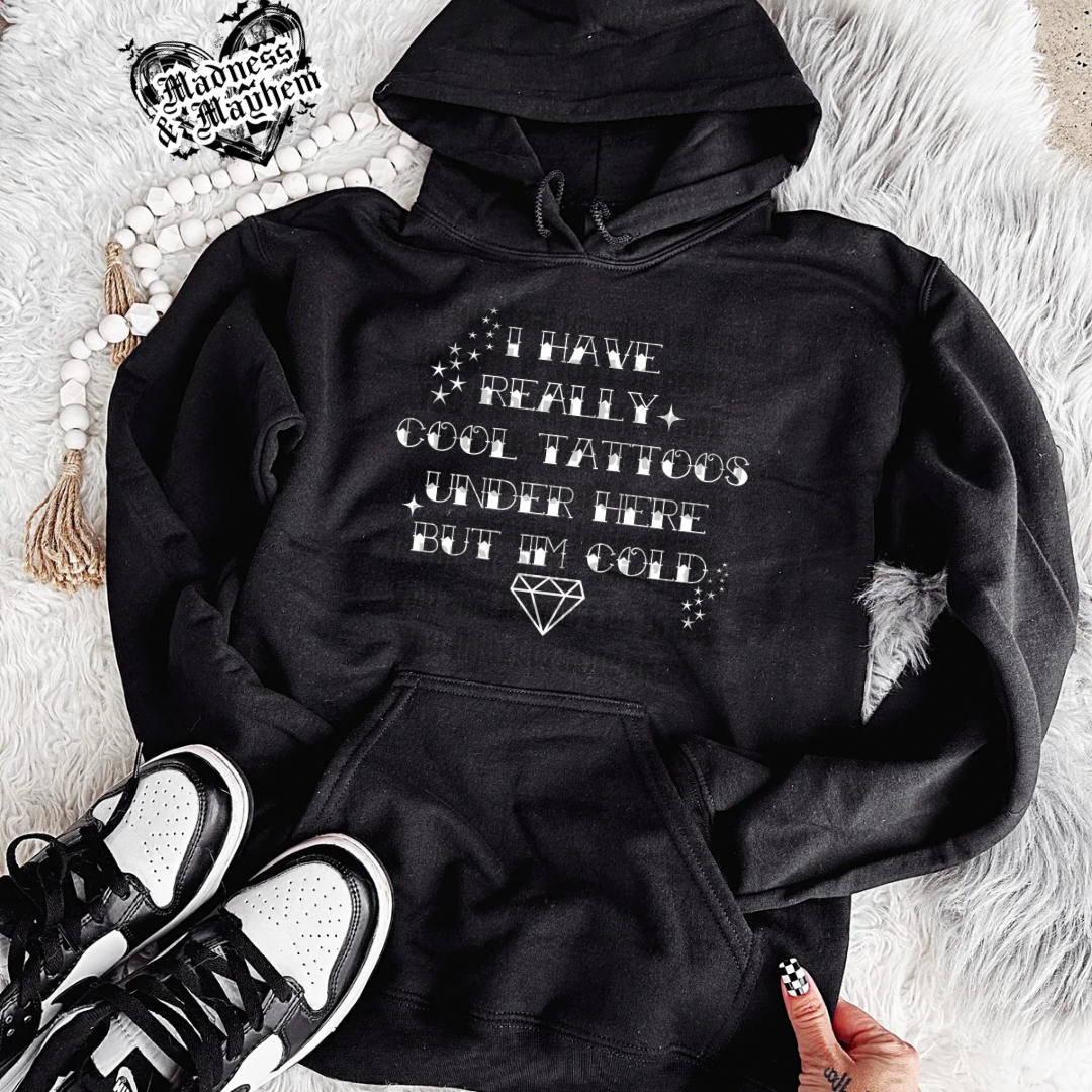 Cool tattoos hoodie (finished product)