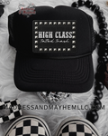 Faux Patch High class tatted trash Trucker Hat