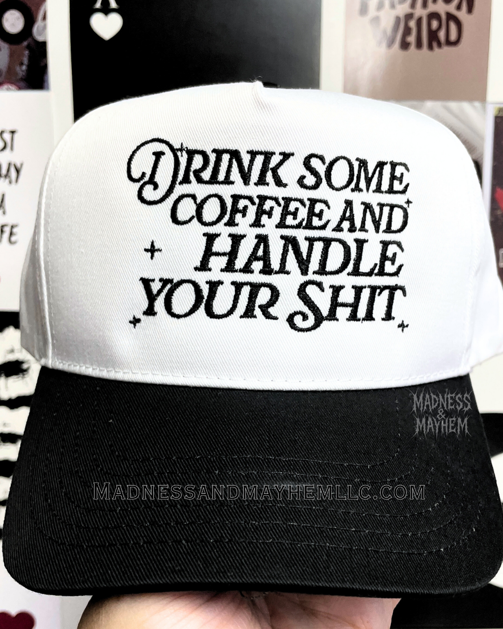 Drink some coffee embroidered Hat