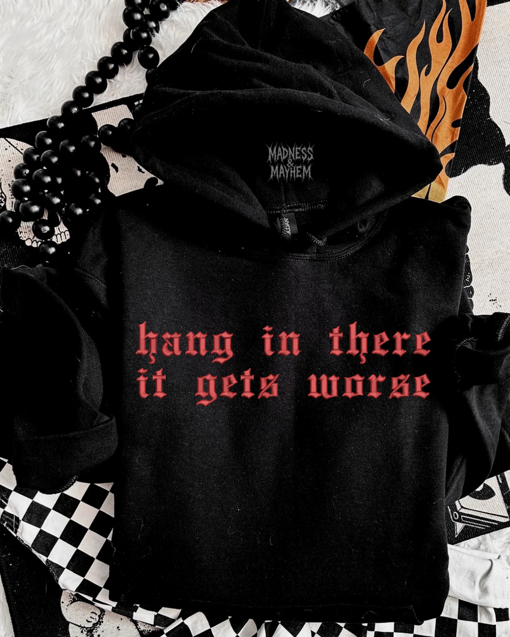Hang in there Embroidered Hoodie